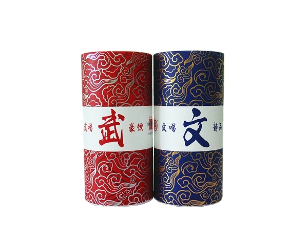 廠家（jiā）定製白酒精裝（zhuāng）禮盒 個性化紅酒禮（lǐ）盒（hé）雙支單支裝 圓筒包裝（zhuāng）盒